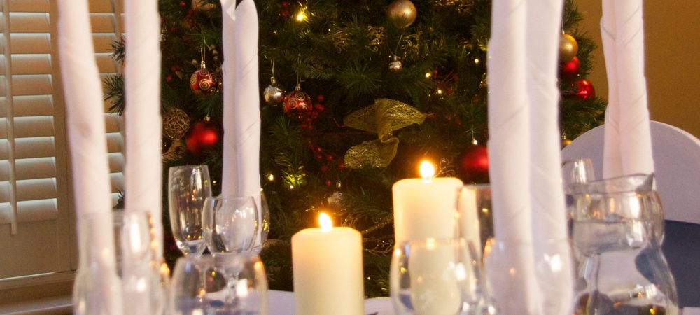Christmas table setting